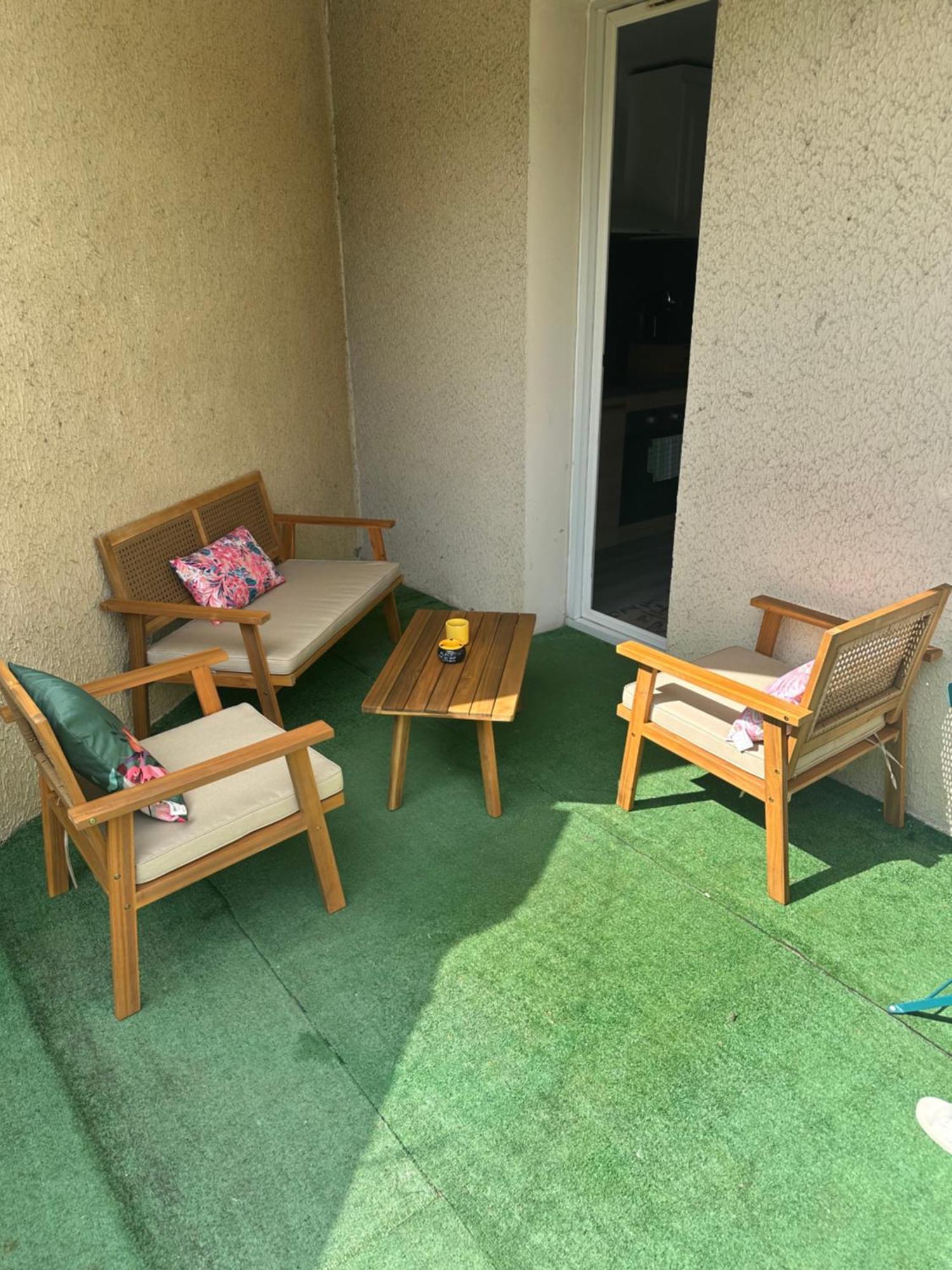 Appartement en rez de jardin tout équipé Fleurance Exterior foto